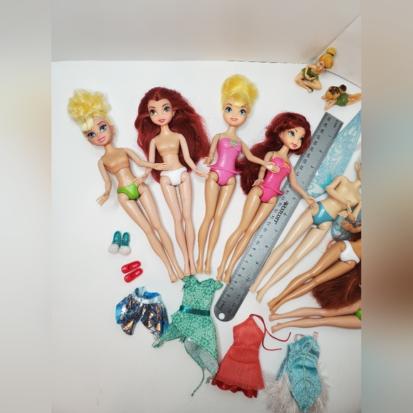 Lot of 7 Disney Tinkerbell Dolls Tinker bell dolls faries #6 - Picture 8 of 12